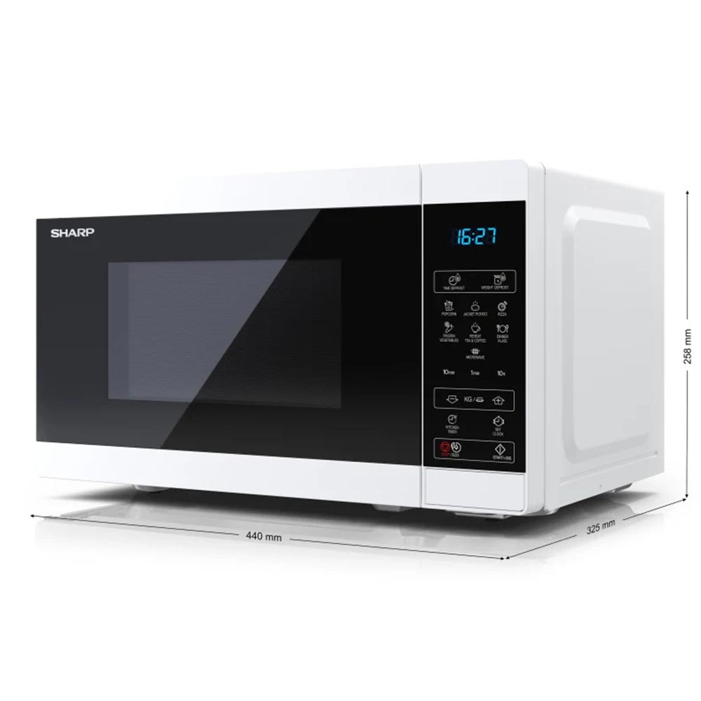 Sharp YC-MS02E-W Mikrowelle weiß