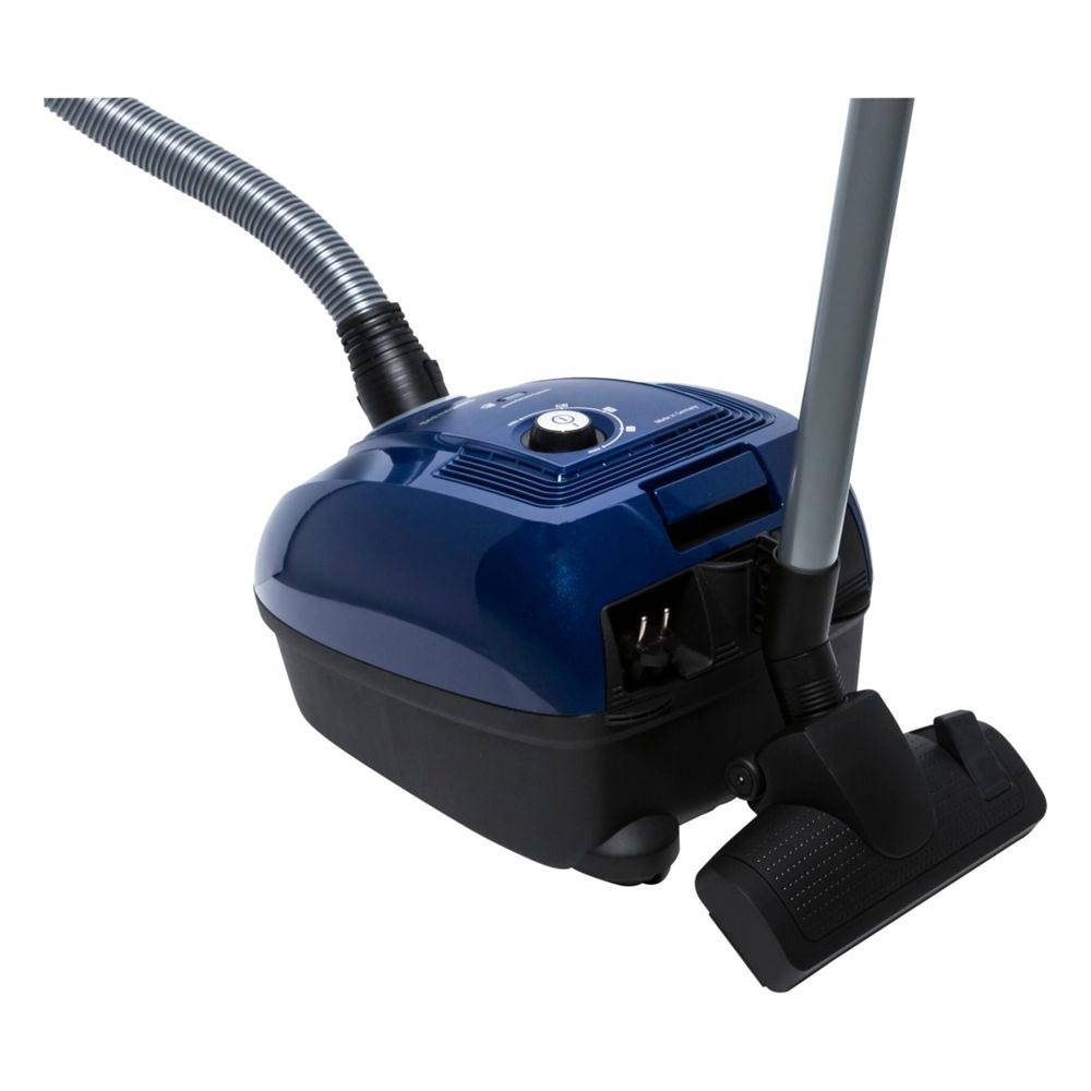 Siemens iQ300 VSC3320 Allergy Plus Bodenstaubsauger mit Staubbeutel nordkapblau-metallic