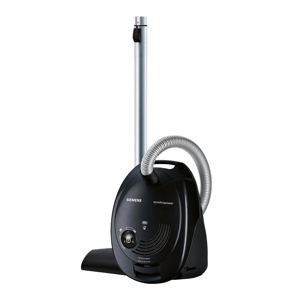 Siemens VS06A212 synchropower Staubsauger mit Beutel schwarz