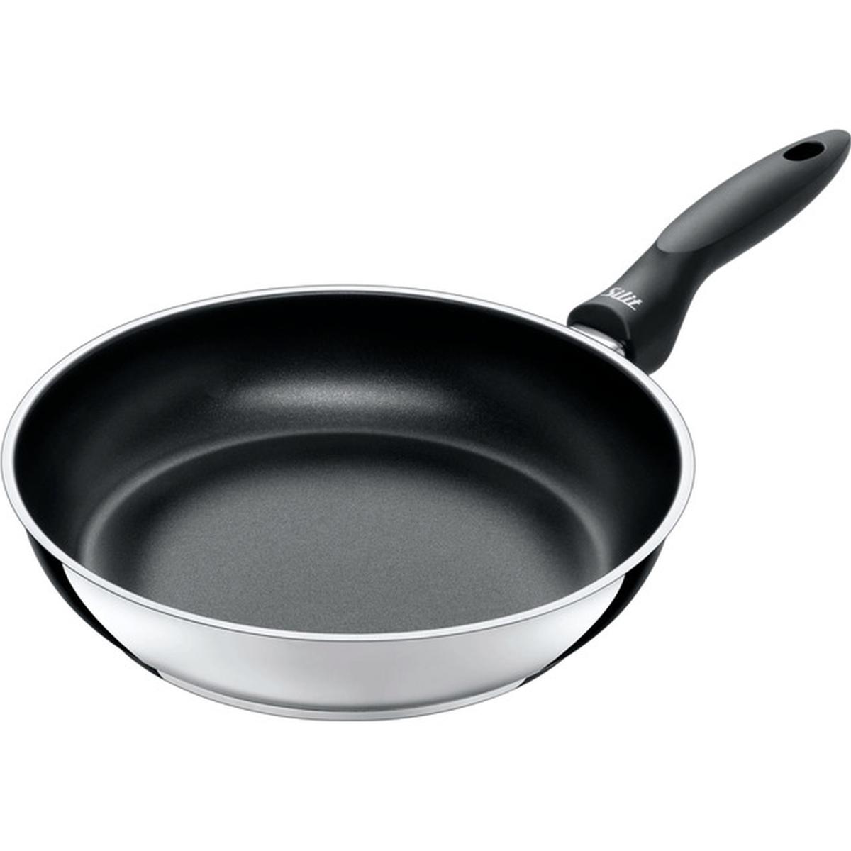 Silit Domus Bratpfannen-Set 2-teilig 24 und 28 cm edelstahl/schwarz