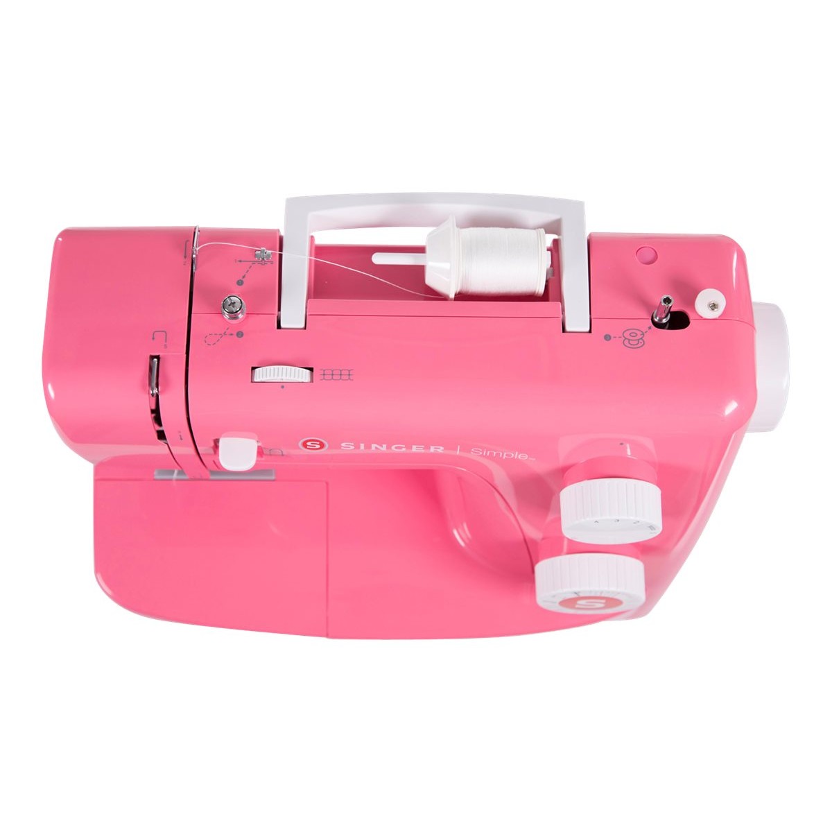 Singer Simple 3223 Freiarmnähmaschine rot/rosa