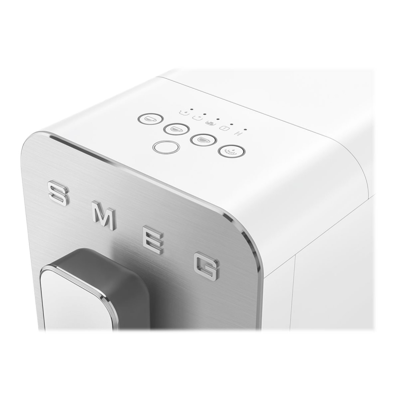 Smeg BCC02WHMEU Kompakter Kaffeevollautomat mit Dampffunktion weiß