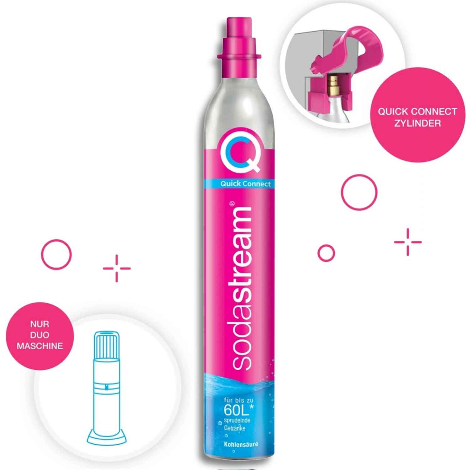 SodaStream CO2 Quick Connect Nachfüllzylinder 60L