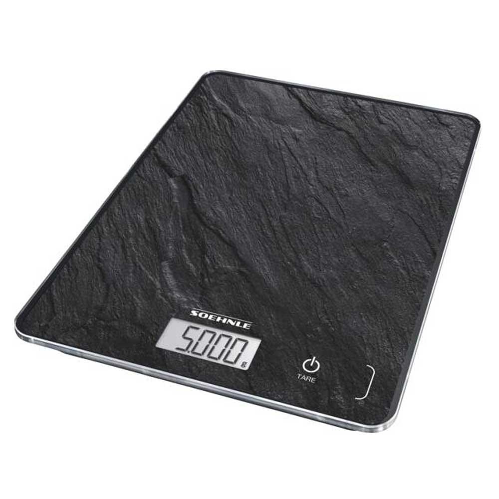 Soehnle Page Compact 300 Slate digitale Küchenwaage mit Schiefermuster