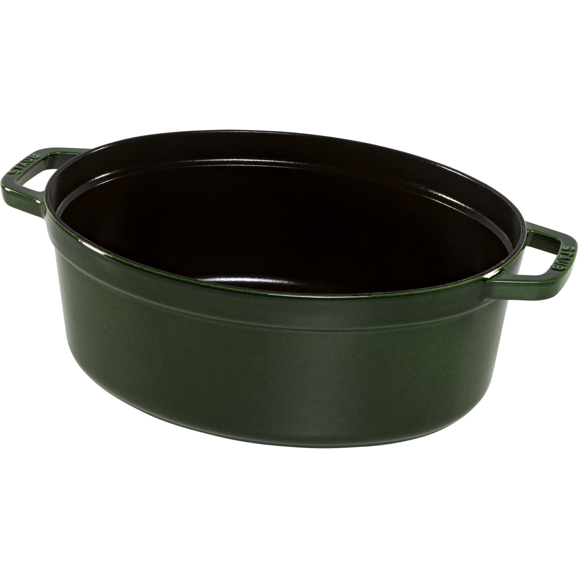 Staub La Cocotte 33 cm oval 6,7l Gusseisen basilikumgrün