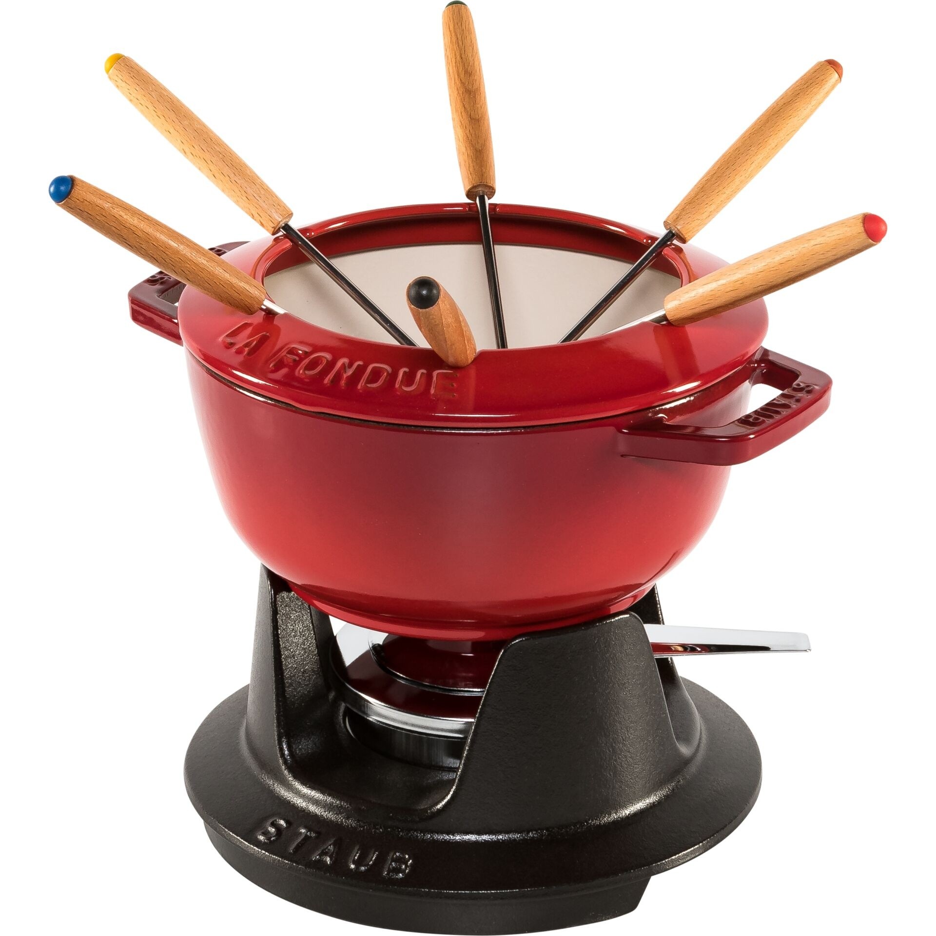 Staub La Fondue 18 cm 1,6l Gusseisen kirschrot