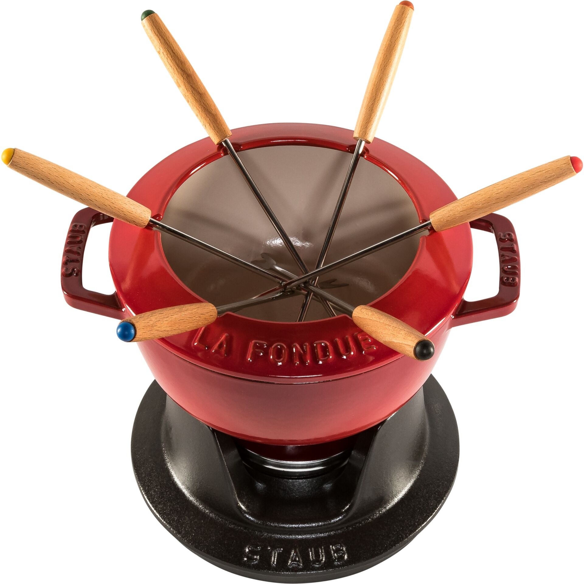 Staub La Fondue 18 cm 1,6l Gusseisen kirschrot