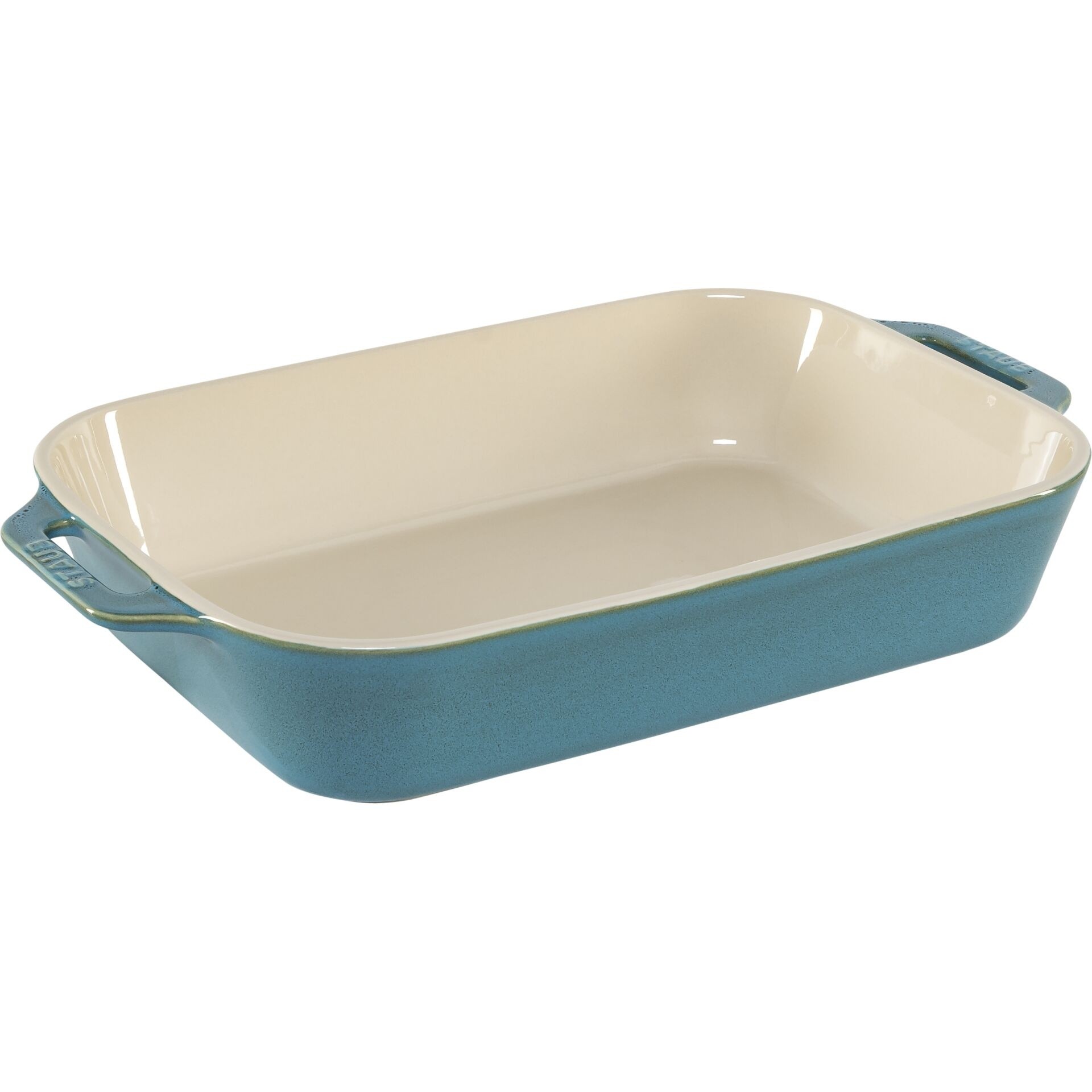 Staub Ofenformen-Set 3-tlg. Keramik rechteckig antik-türkis