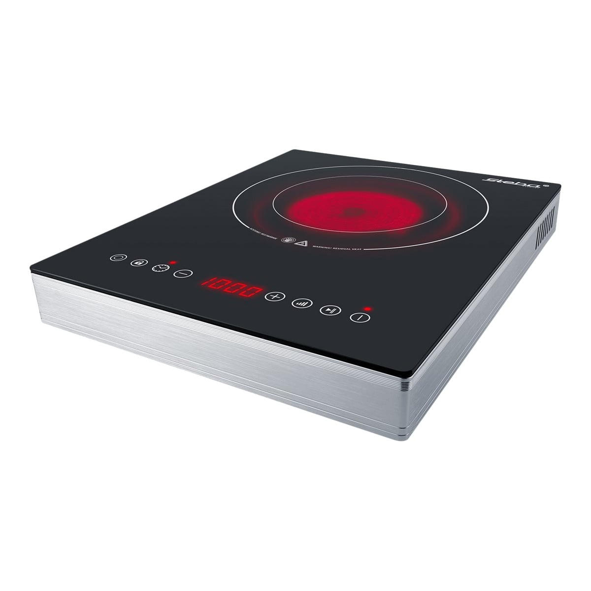 Steba HK 30 Ceran-Kochfeld edelstahl/schwarz