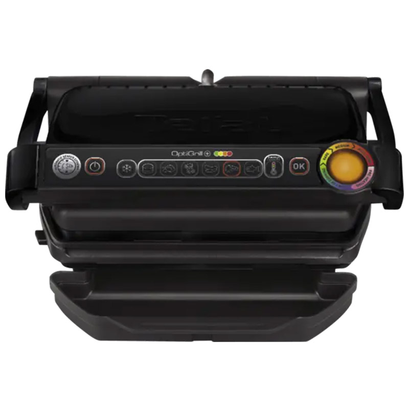 Tefal Optigrill+ GC7128 Kontaktgrill inkl. Rezeptbuch schwarz