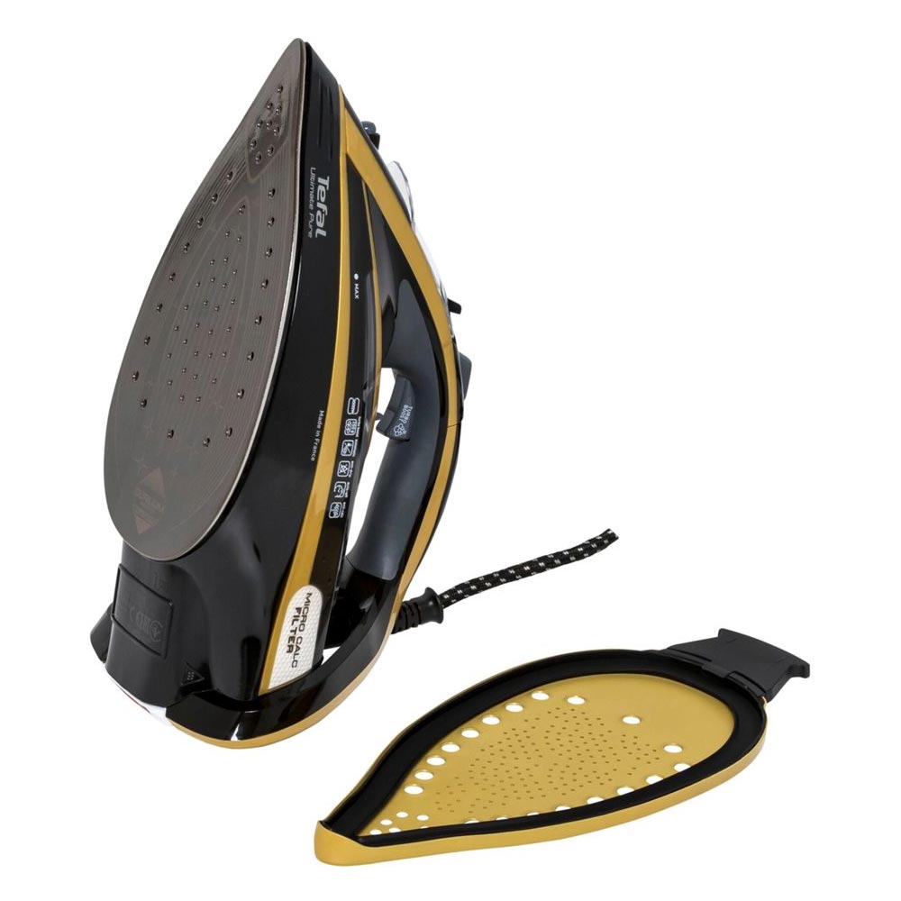 Tefal FV9847 Ultimate Pure Dampfbügeleisen schwarz/gold