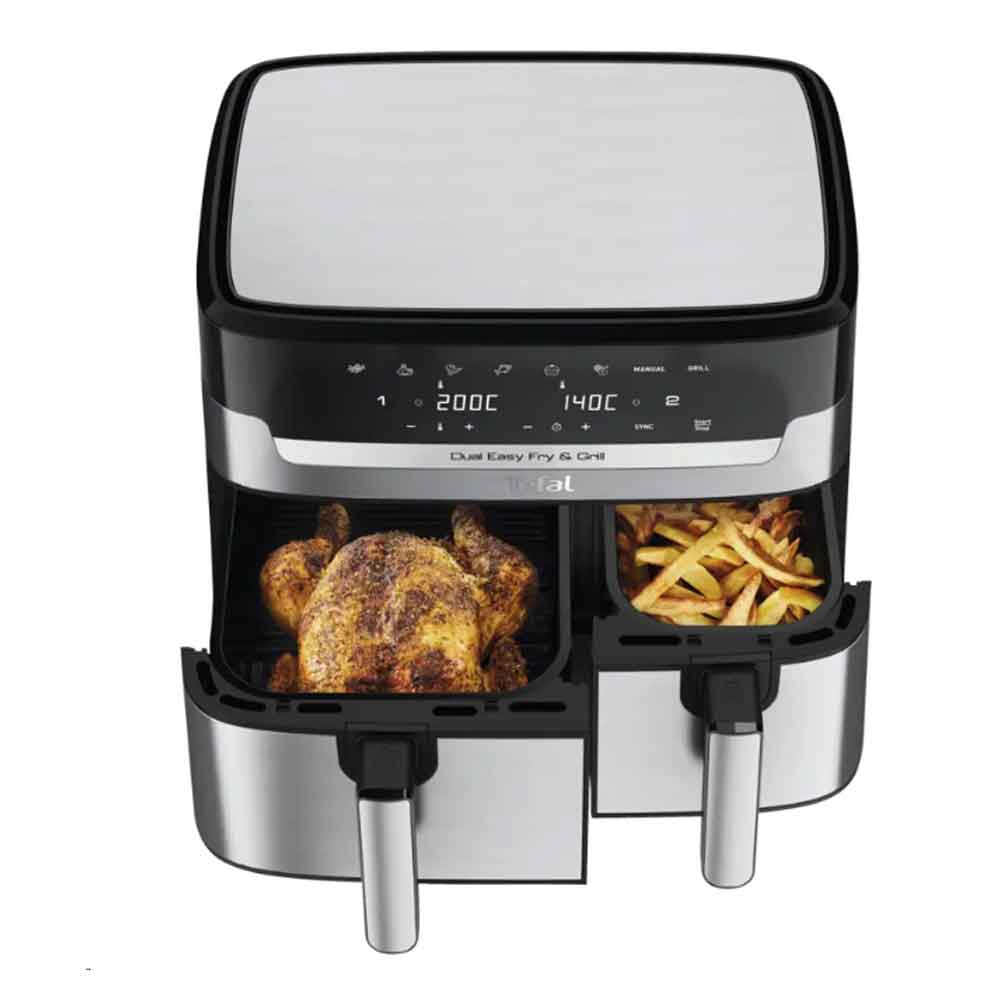 Tefal Dual Easy Fry & Grill EY905D Heißluftfritteuse
