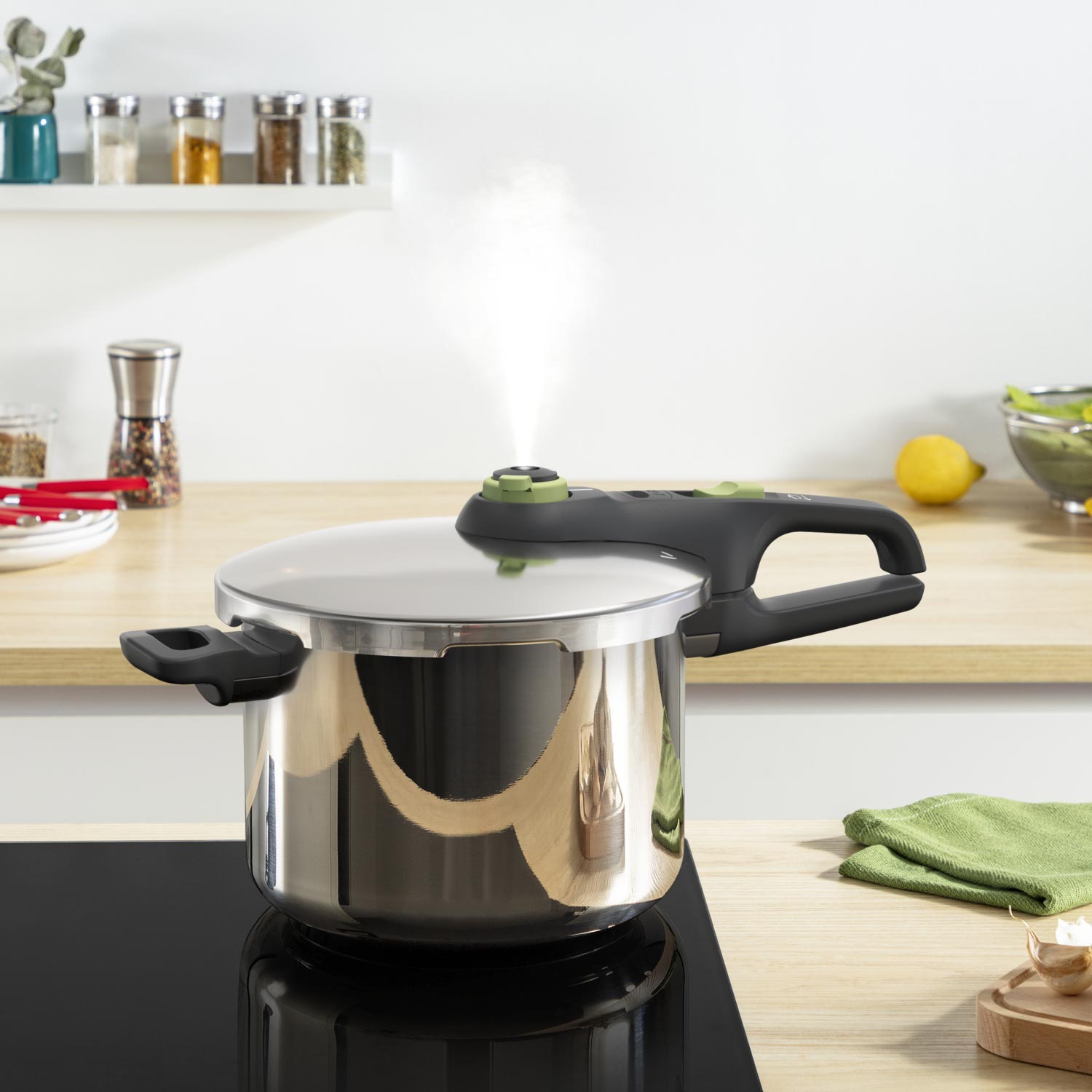 Tefal P2580702 Secure Trendy Schnellkochtopf 6 L mit Korb