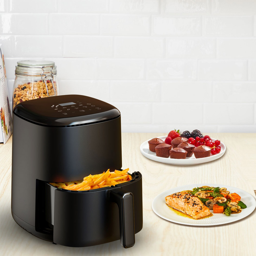 Tefal EY1458 Easy Fry Compact Heißluftfritteuse schwarz