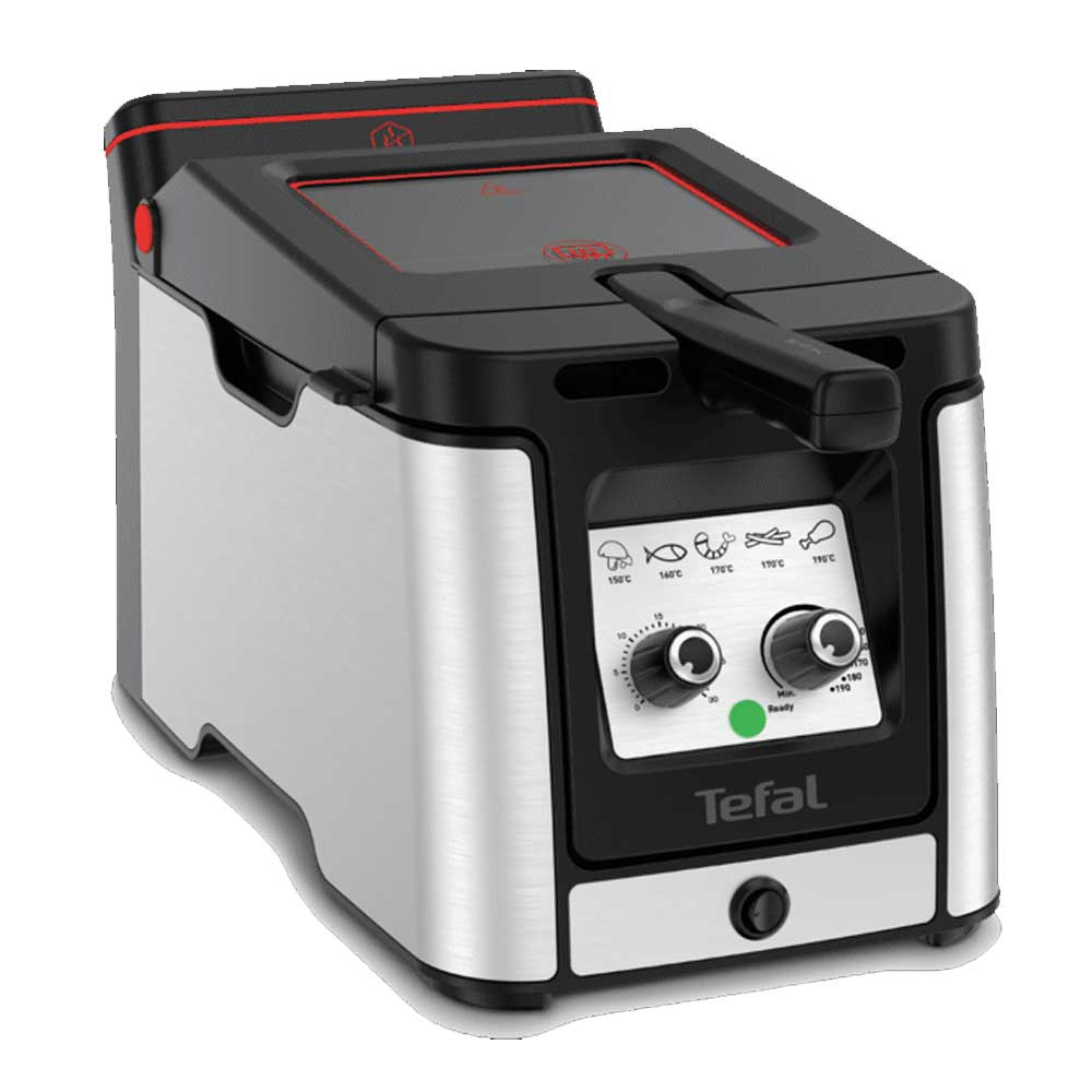Tefal FR600D Clear Duo Fritteuse edelstahl/schwarz