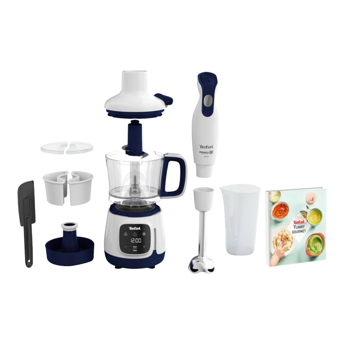 Tefal HB55W4 Yummy Gourmet Babynahrungszubereiter weiß