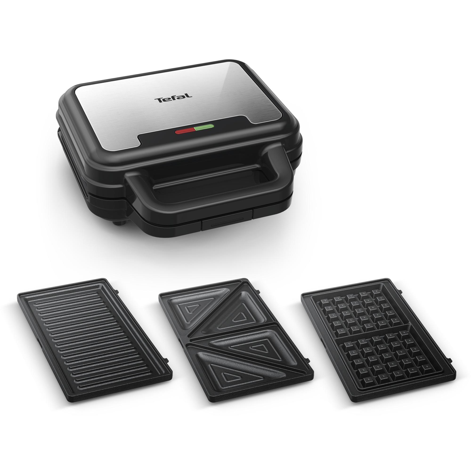 Tefal Ultracompact SW383D10 3-in-1 Sandwichmaker Edelstahl/schwarz