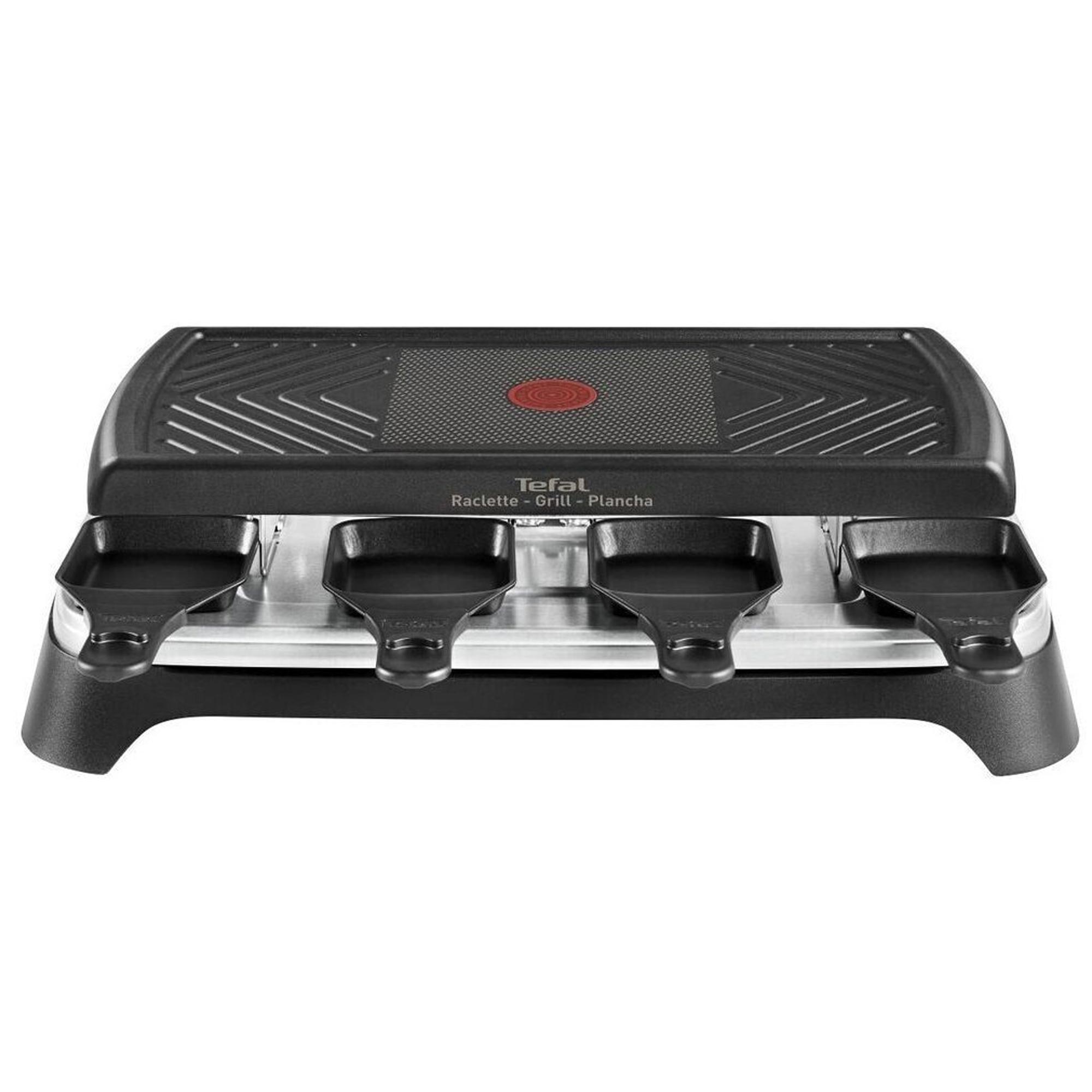 Tefal Plancha Smart RE4598 Raclette-Grill für 8 Personen schwarz