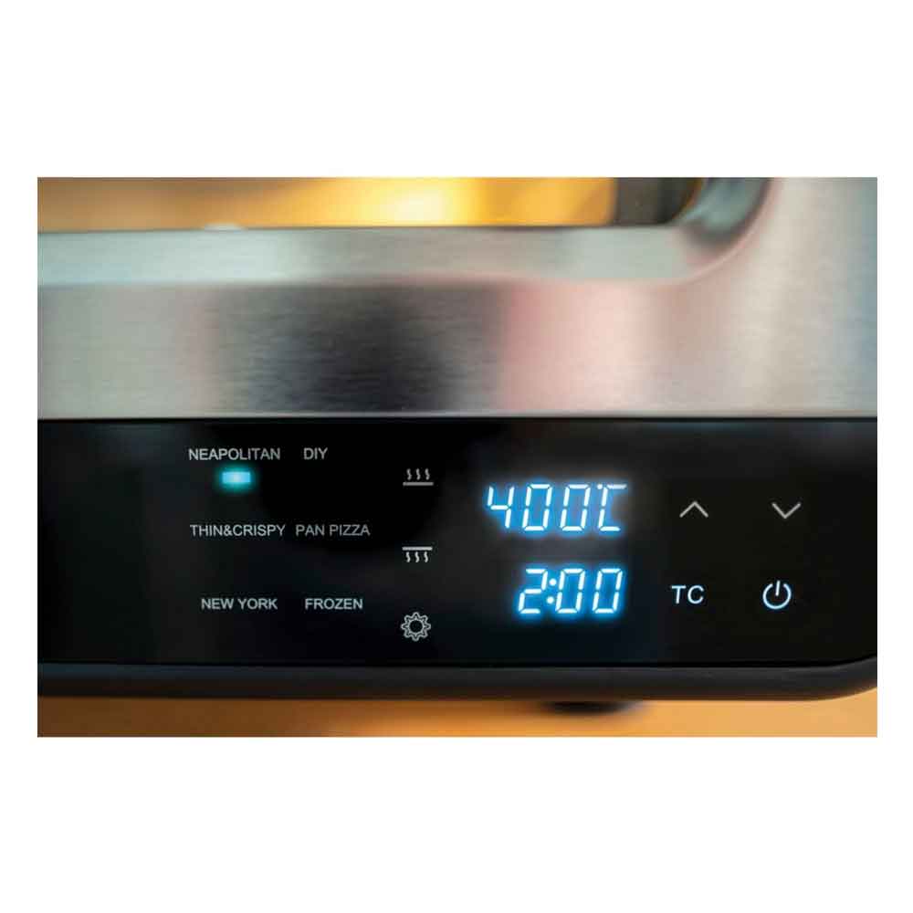 Unold 68816 Pizzaofen LUIGI elektrischer Pizza Ofen aus rostfreiem Edelstahl