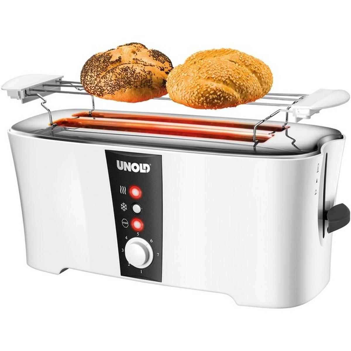 Unold 38020 Toaster weiß/schwarz