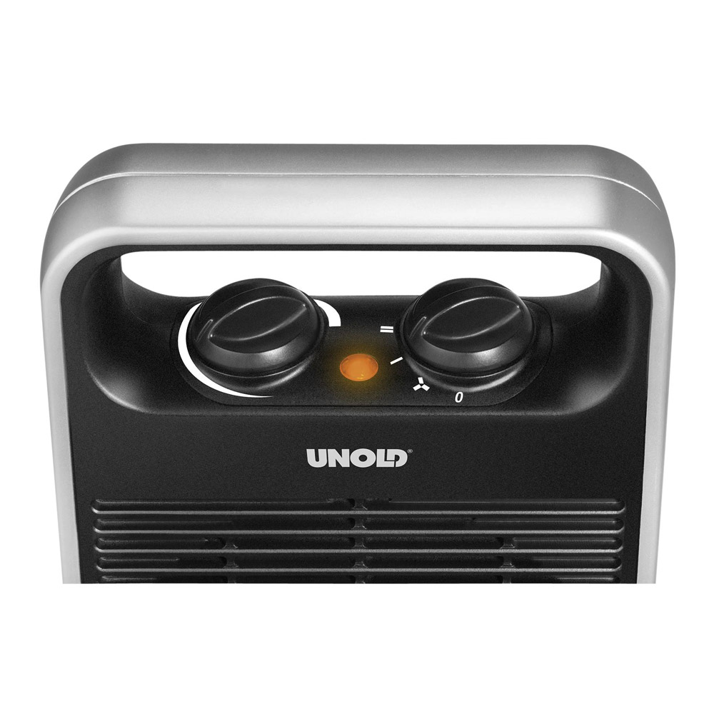 Unold 86106 Heizlüfter Handle schwarz/silber