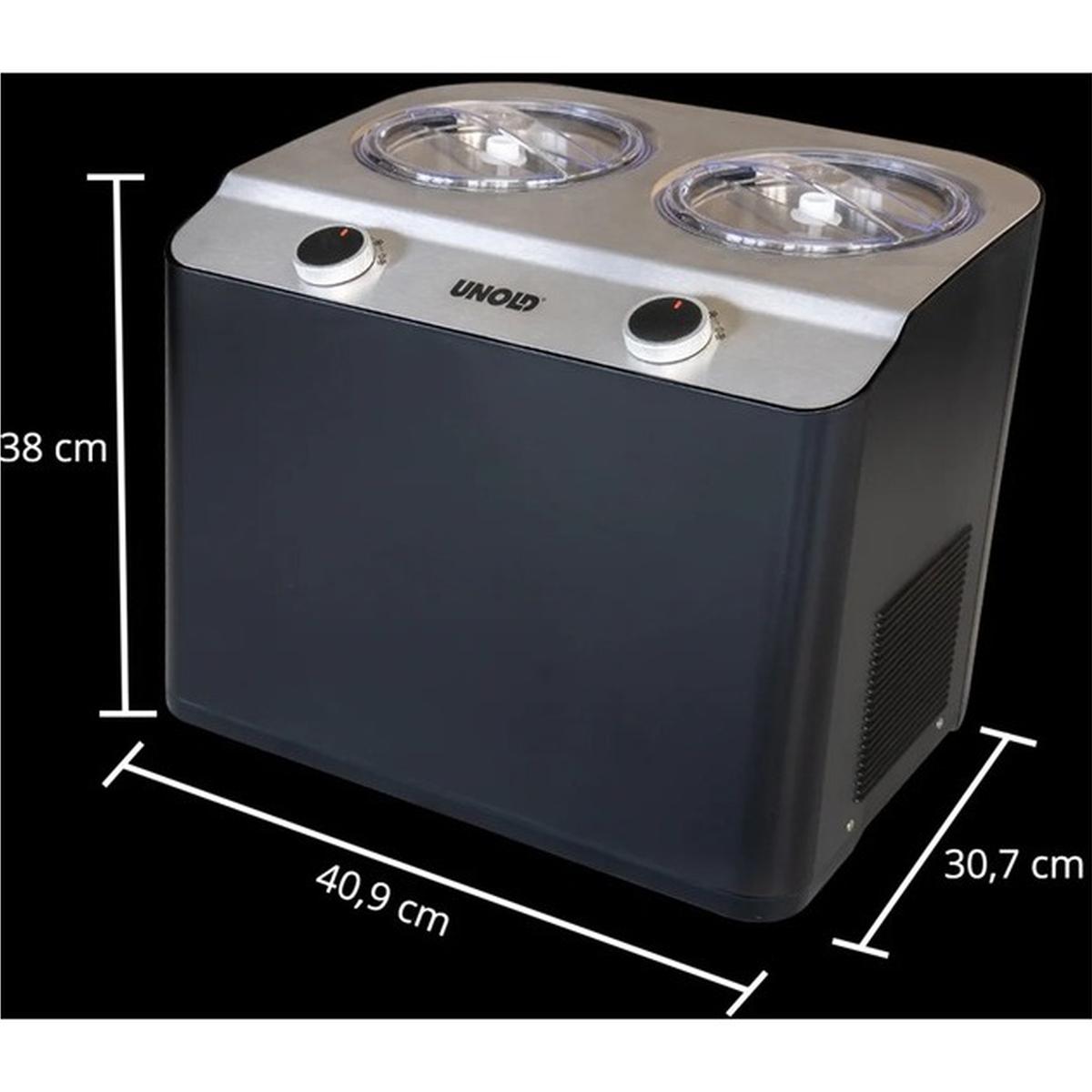 Unold 48835 Eismaschine Doppio Nero