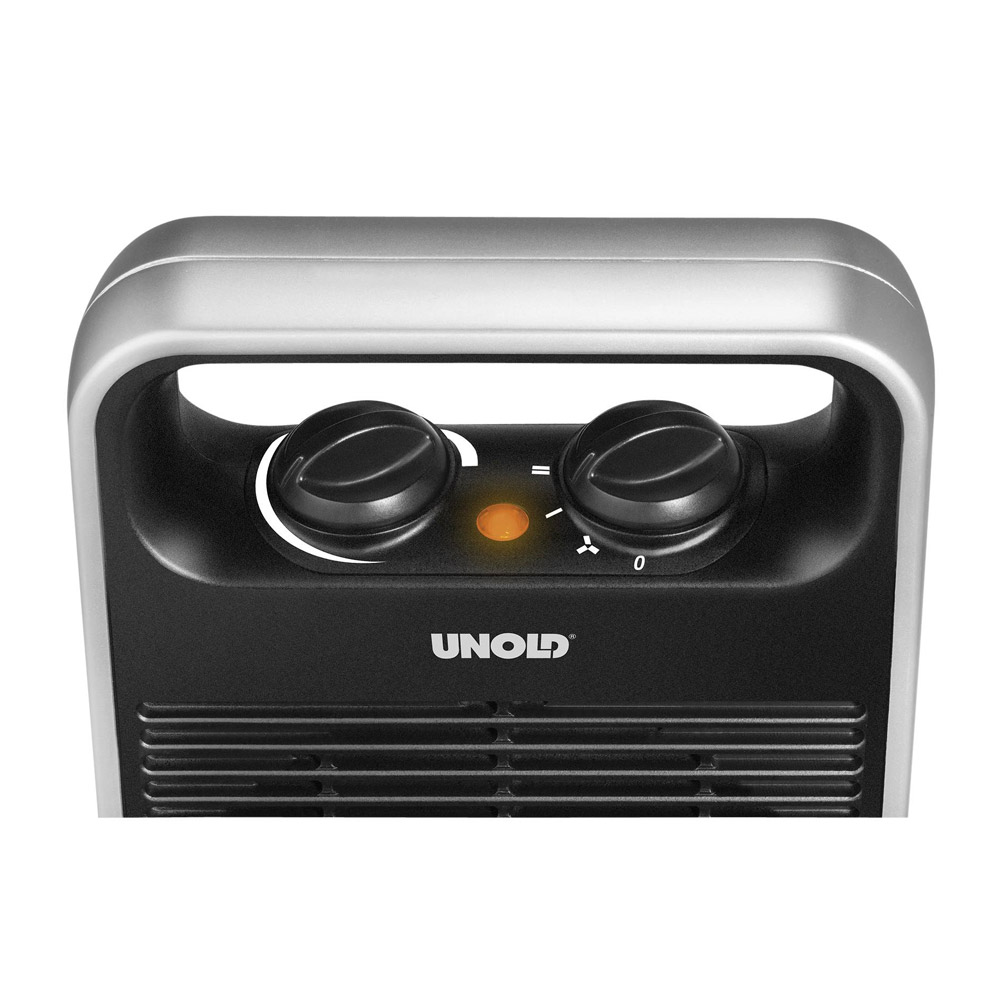 Unold 86116 Heizlüfter Rotate schwarz/silber