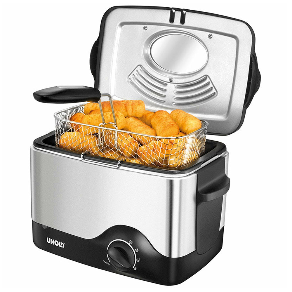 Unold 58615 Fritteuse Kompakt schwarz/silber