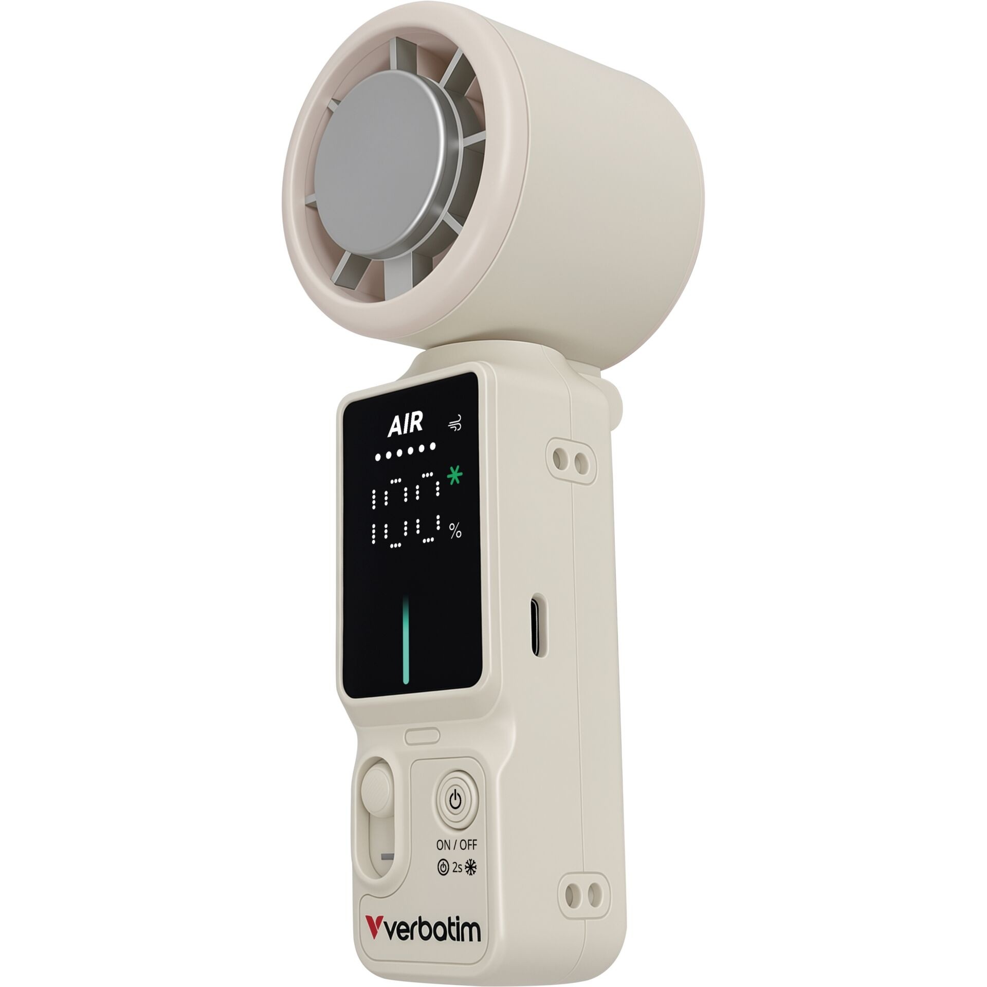 Verbatim Cool'n'Go Ice Touch Pro Handventilator weiß/silber