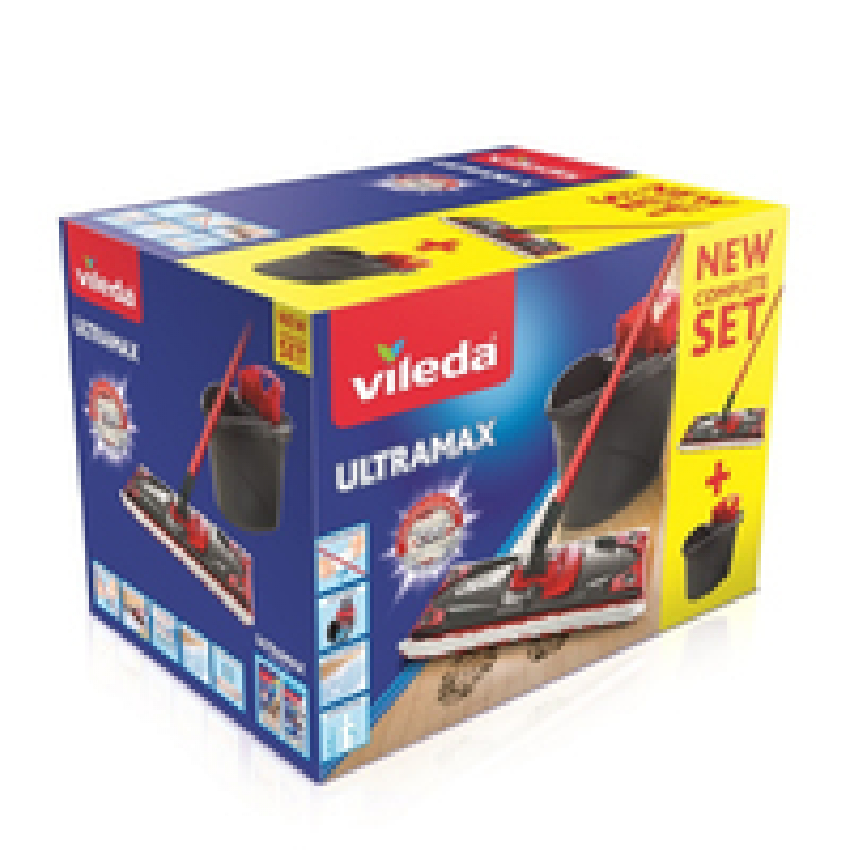 Vileda Ultramax 2in1 Bodenwischer Komplett Set Wiederholen (2. Wahl)