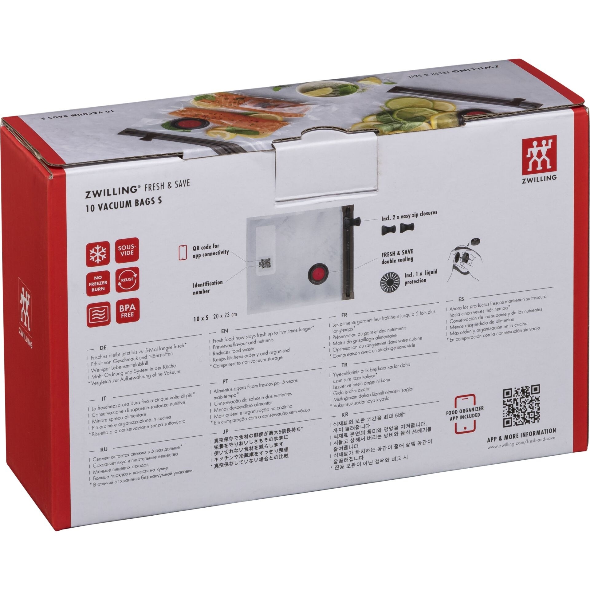 Zwilling Vakuumbeutel Set S 10-teilig mehrfarbig