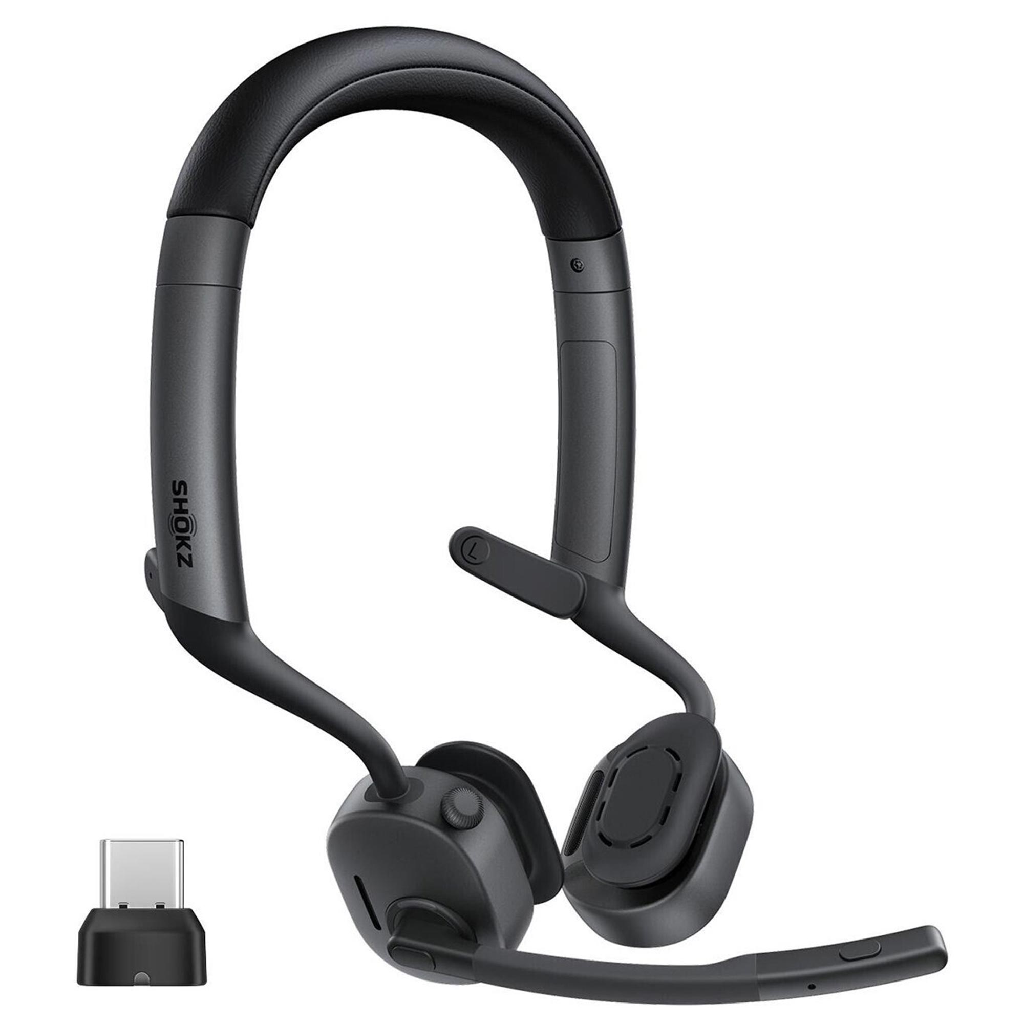 Shokz OpenMeet2 UC Knochenleitungs-Headset mit USB-C Adapter