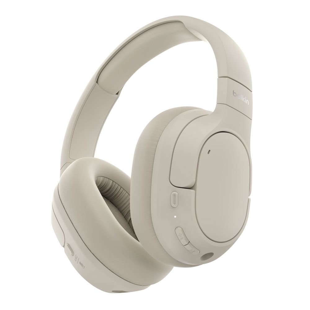 Belkin SoundForm Isolate Noise Cancelling Kopfhörer sandfarben