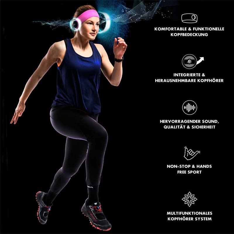 Earebel Sport Elite Headband Set L/XL soft-pink