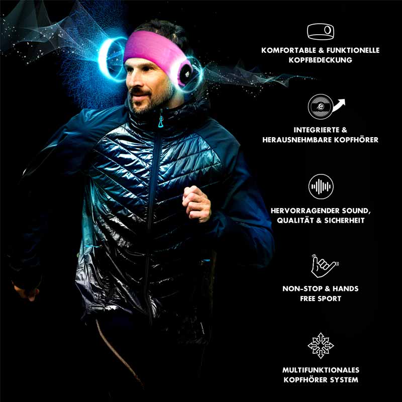 Earebel Sport Performance Headband Set S/M soft-pink