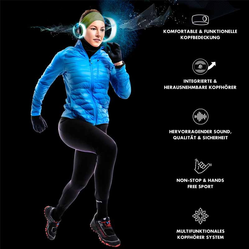 Earebel Sport Impulse Headband Onesize forrest green