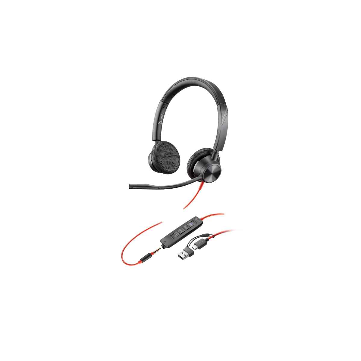 Poly Blackwire C3325-M Stereo Headset