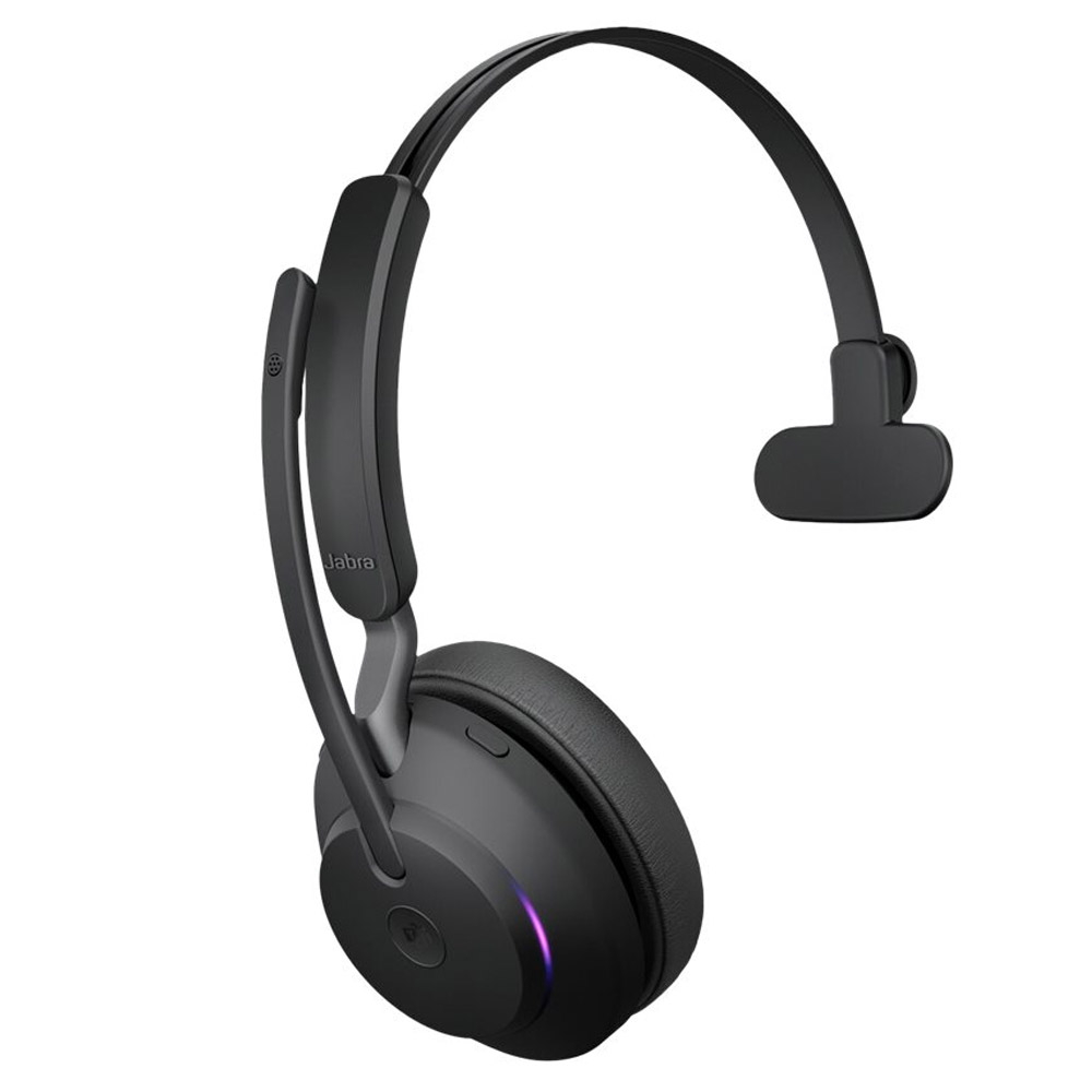 Jabra Evolve2 65 Wireless PC Headset with Charging Stand schwarz