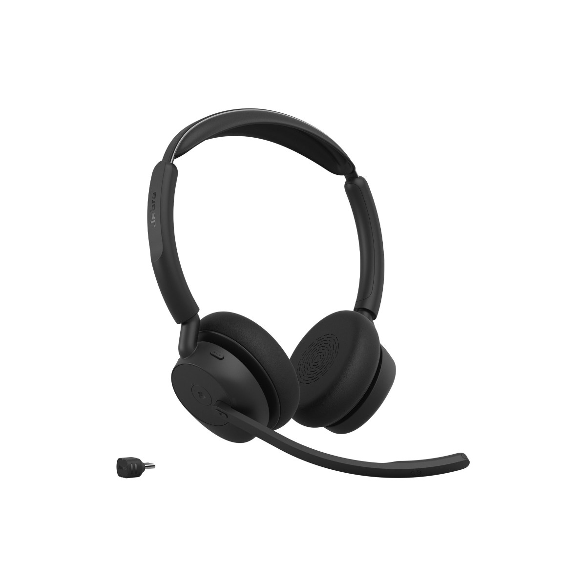 Jabra Evolve3 45 MS Stereo USB-C Bluetooth-Headset mit Dongle und Ladestation