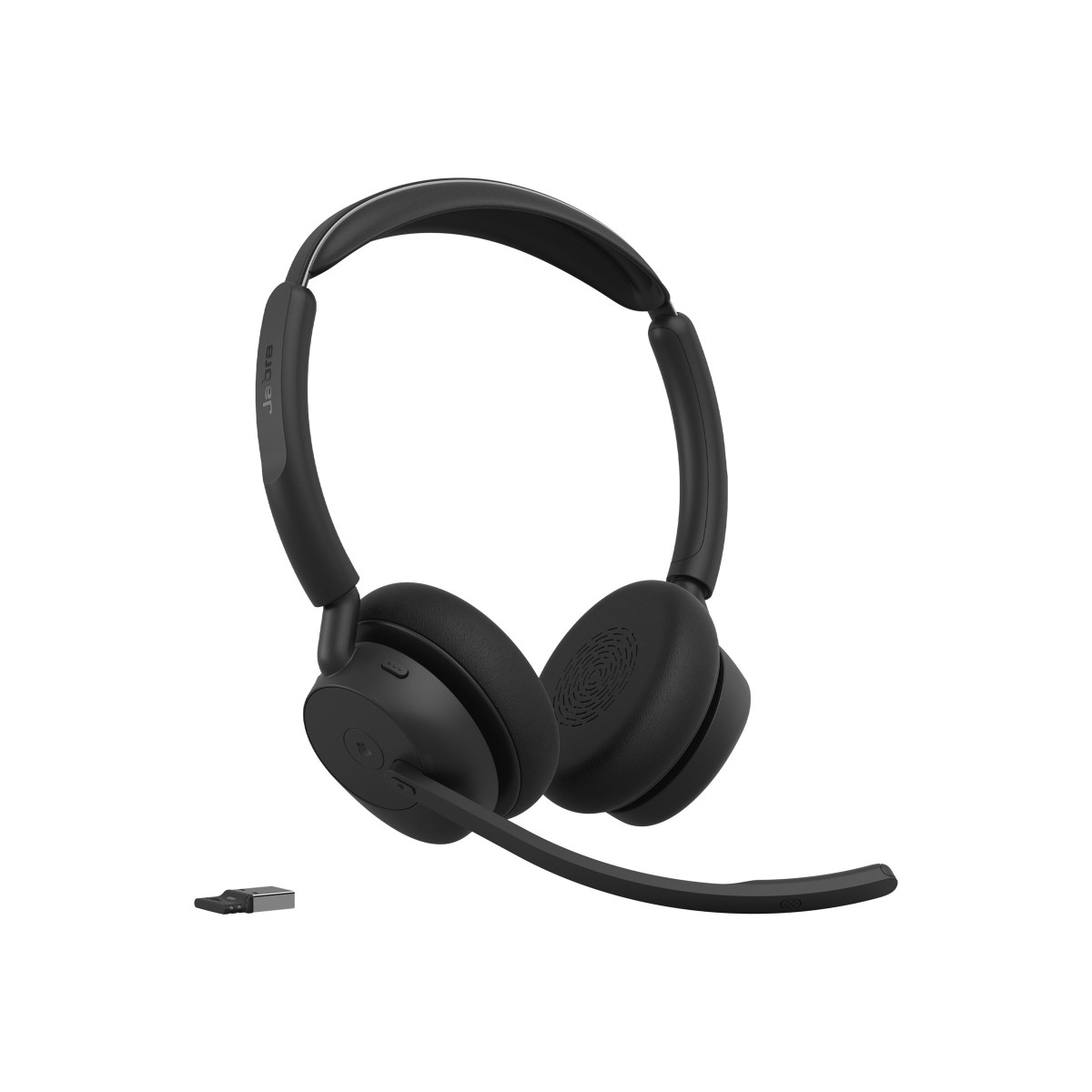 Jabra Evolve3 45 MS Stereo USB-A Bluetooth-Headset mit Dongle und Ladestation