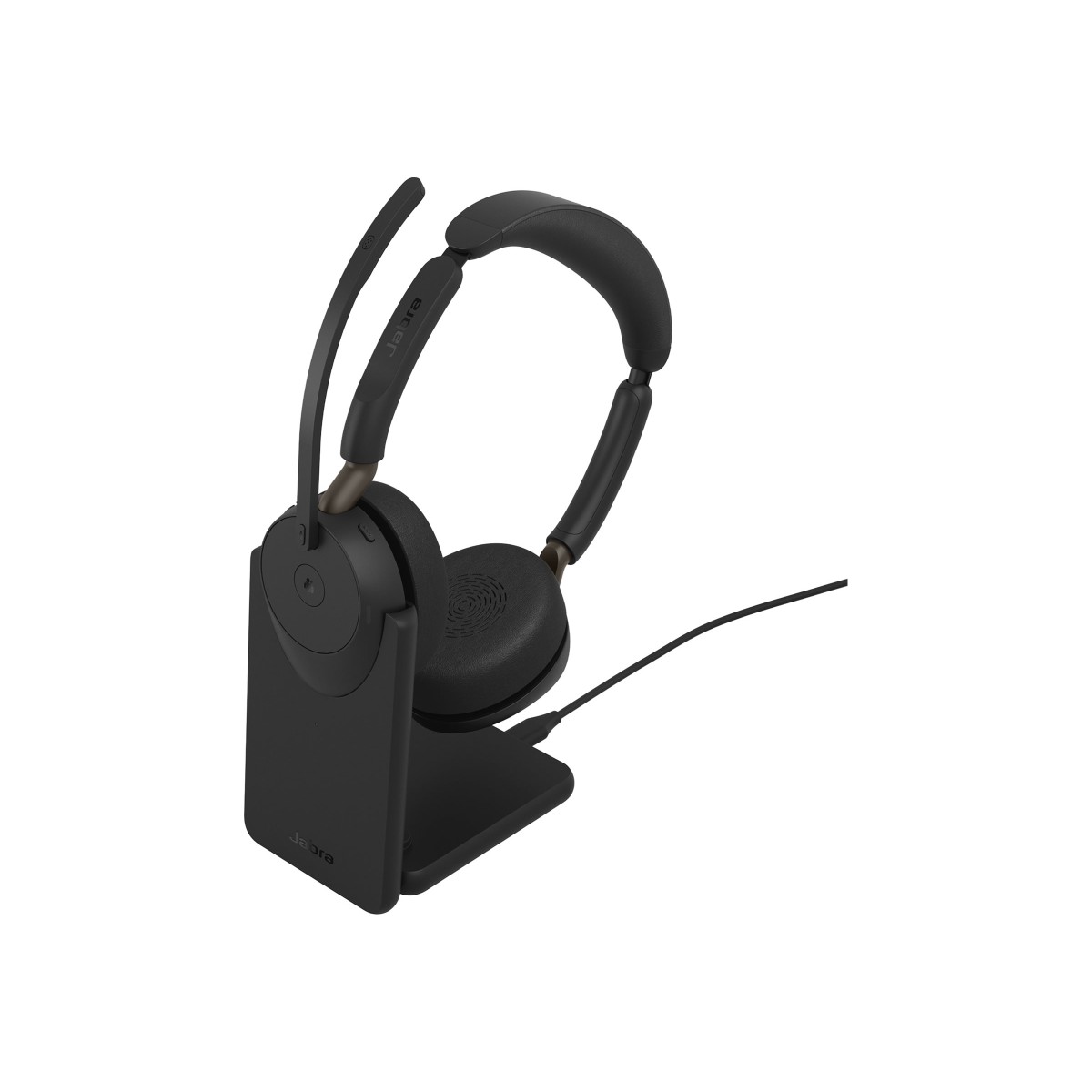 Jabra Evolve3 65 MS Stereo USB-C Bluetooth-Headset mit Dongle und Ladestation
