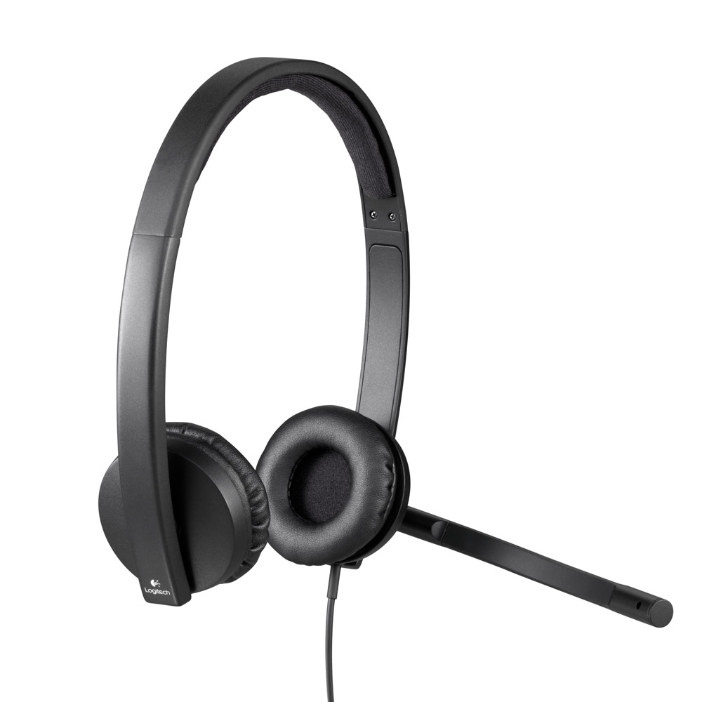 Logitech H570e Kopfhörer mit Mikrofon schwarz
