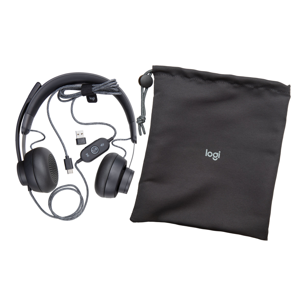 Logitech Business Zone Wired Teams Headset Graphit