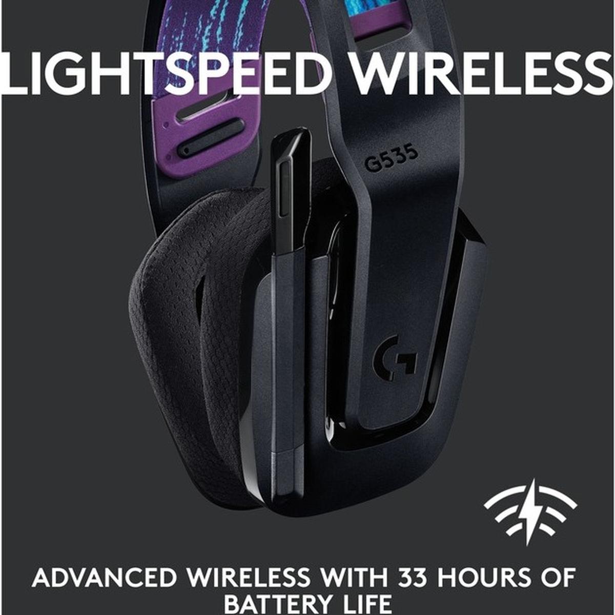 Logitech G535 LIGHTSPEED kabelloses Gaming-Headset schwarz
