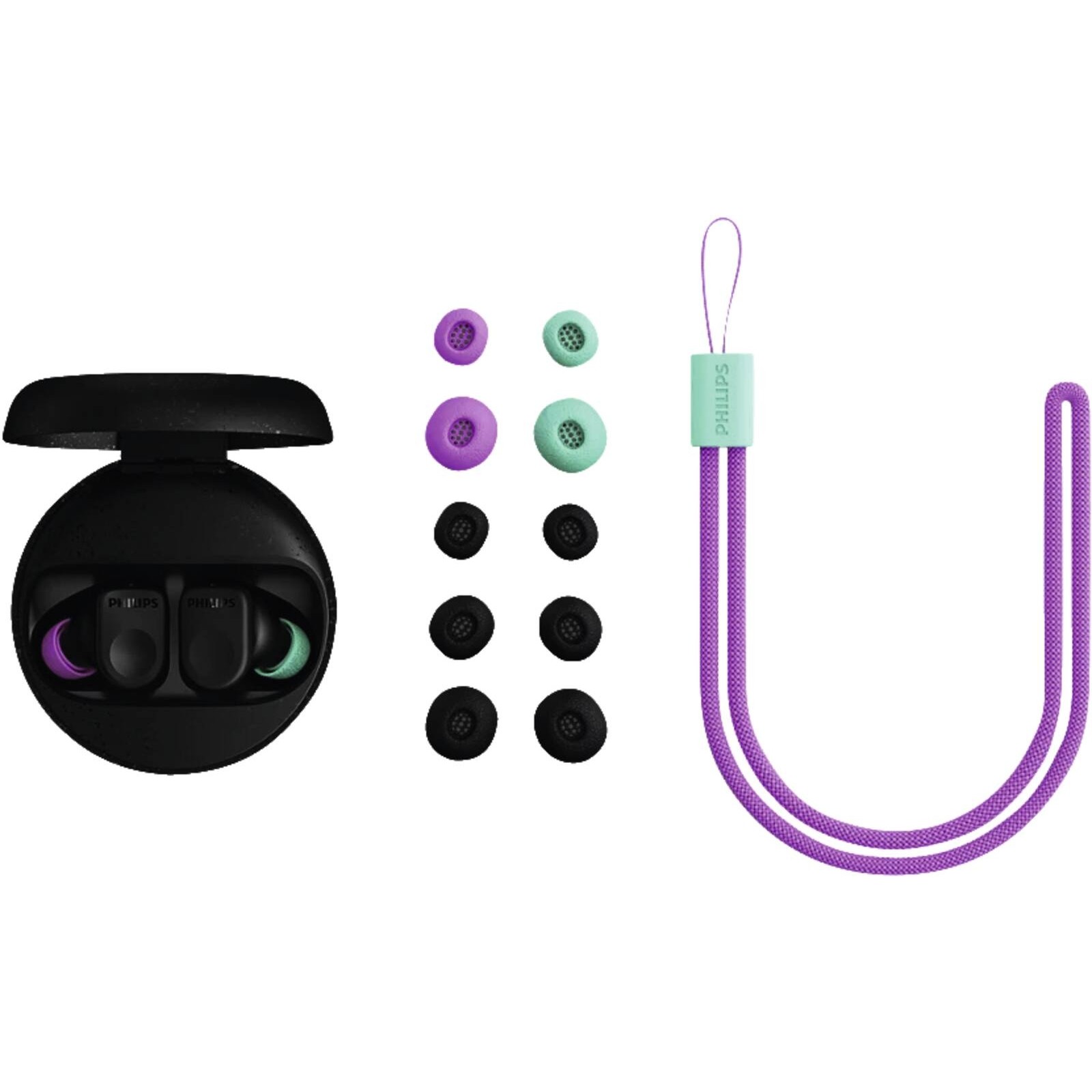 Philips The Buds TAMS3BK True Wireless In-Ear Kopfhörer mit ANC schwarz