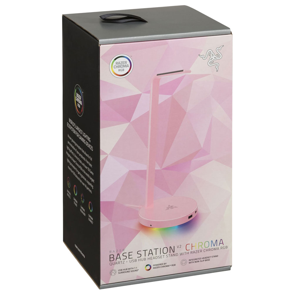 Razer Base Station V2 Chroma Headset-Ständer rosa