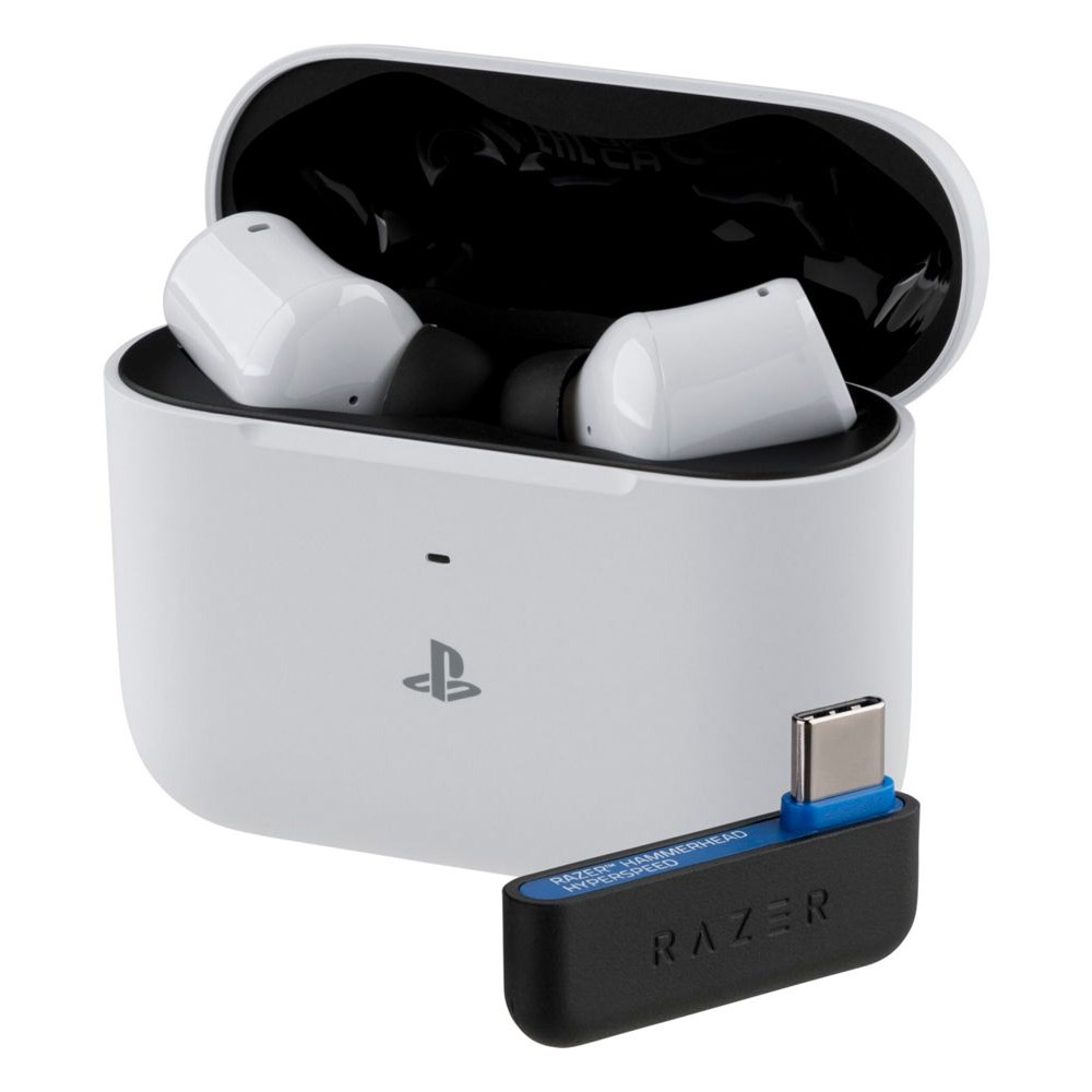 Razer Hammerhead HyperSpeed drahtlose Multiplattform-Gaming-Kopfhörer weiß