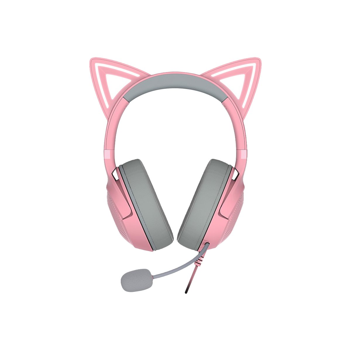 Razer Kraken Kitty V2 kabelgebundenes RGB-Headset mit Katzenohren quartz