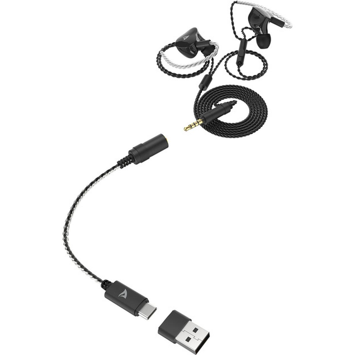 Sharkoon Stealthbite USB-A/C DAC In-Ear Headset schwarz