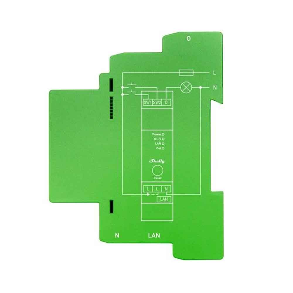 Shelly Pro Dimmer 1PM Professioneller 1-Kanal-DIN-Hutschienen-Smart-Dimmer mit Leistungsüberwachung